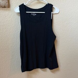 J. Crew Black Scoop Neck Tank Top